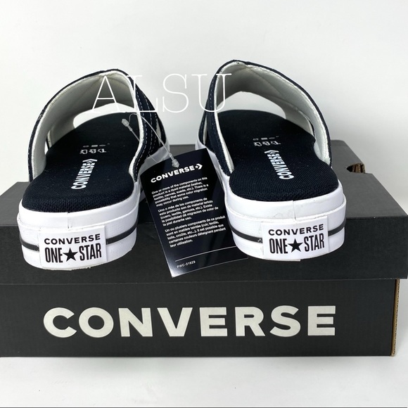 Converse One Star Sandal Suede Slip Black - Picture 2 of 9